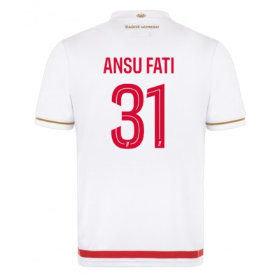AS Monaco Ansu Fati #31 Heimtrikot 2025-26 Kurzarm AS Monaco Ansu Fati #31 Heimtrikot 2025-26 Kurzarm